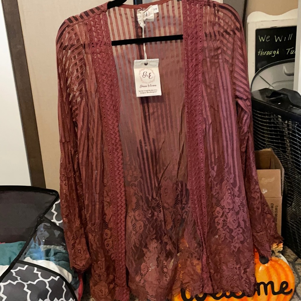 Beautiful rustic lace Kimono